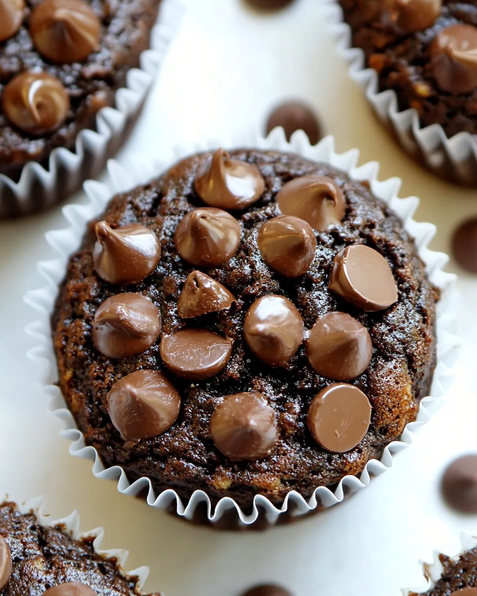 Homemade Flourless Chocolate Blender Muffins photo