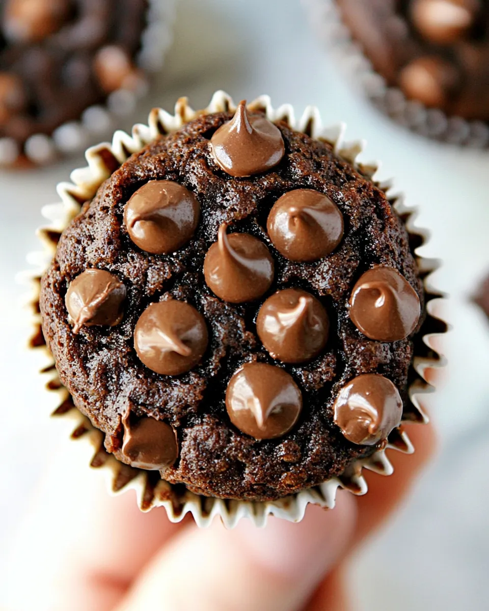 Easy Flourless Chocolate Blender Muffins image
