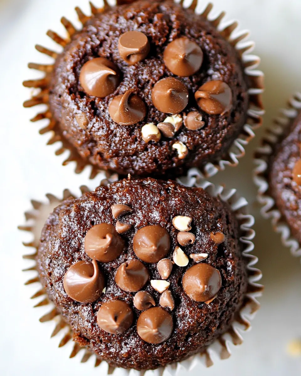 Delicious Flourless Chocolate Blender Muffins recipe photo