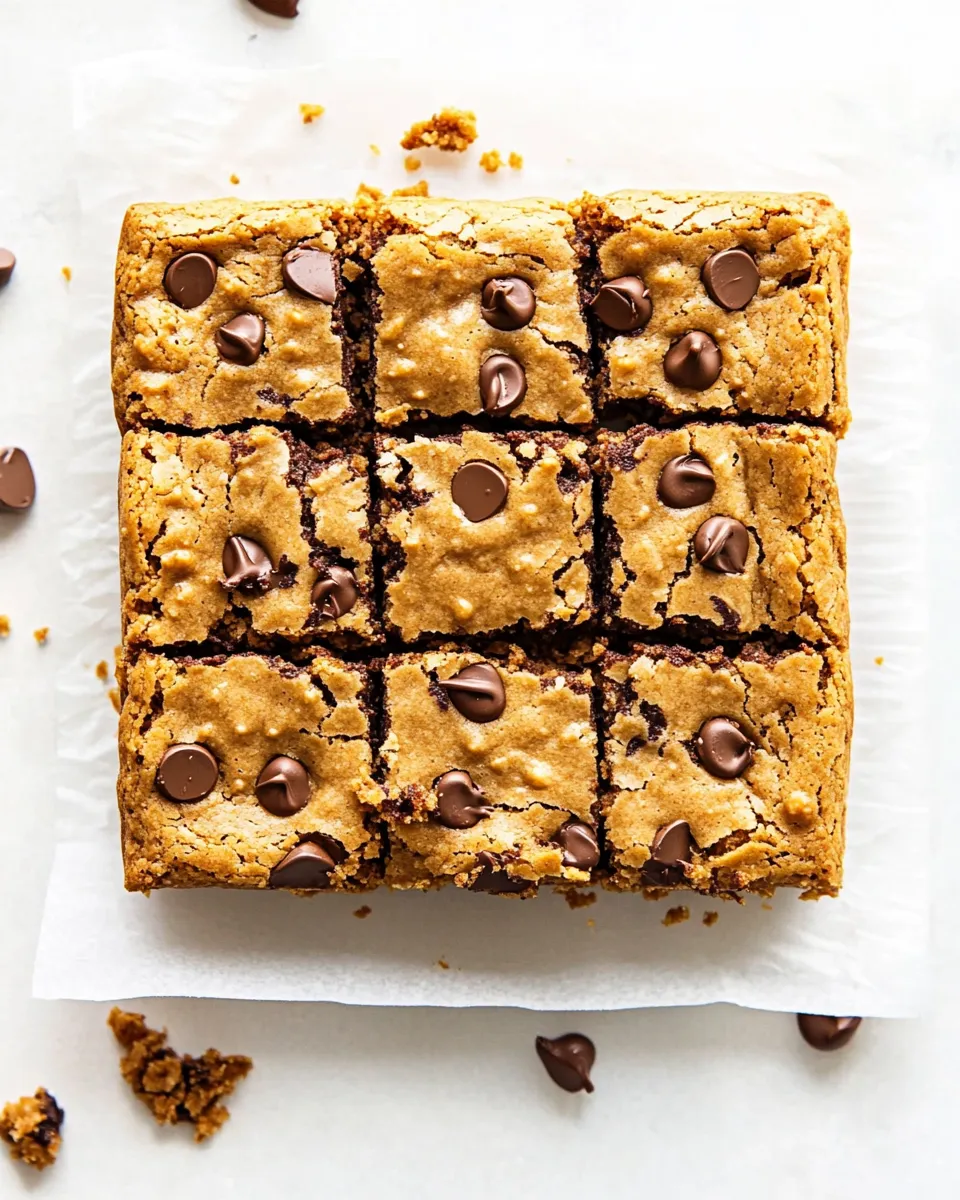 Easy Flourless Peanut Butter Blondies photo