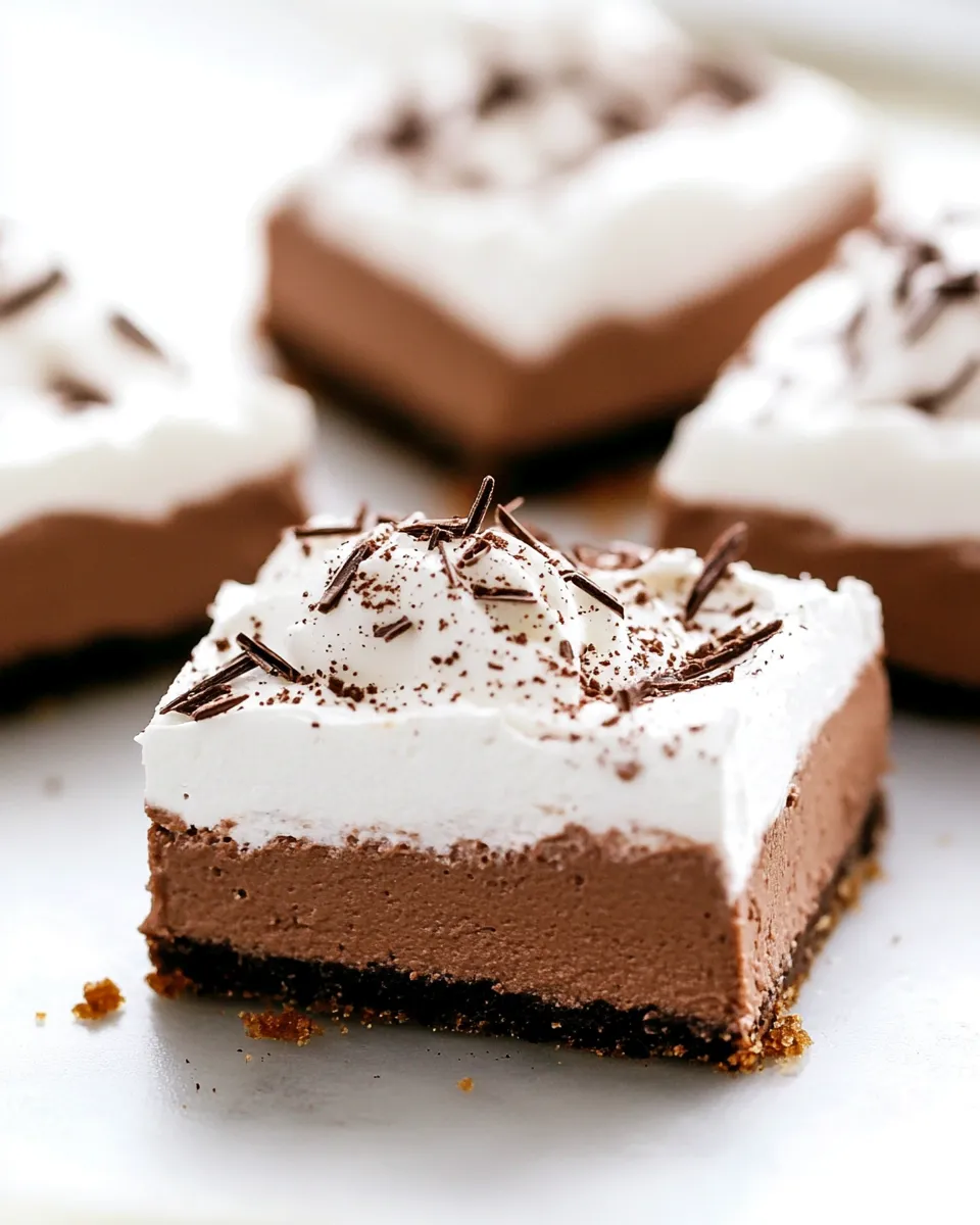 Classic French Silk Pie Bars photo