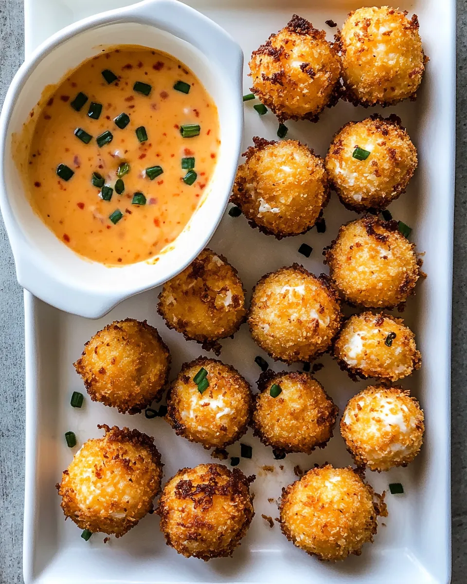 Healthy Fried Buffalo Goat Cheese Balls. shot