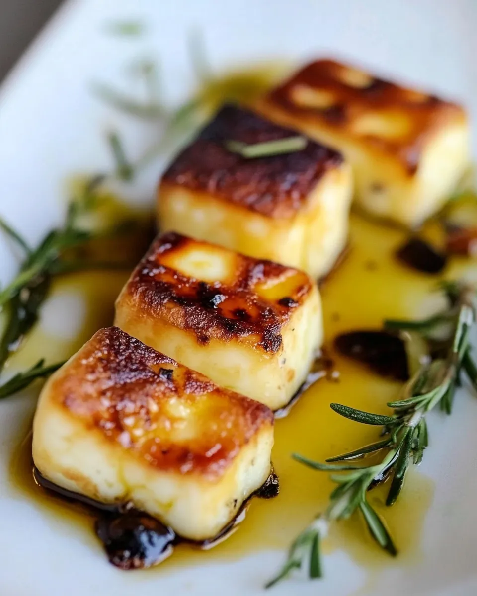 Delicious Fried Halloumi Cheese shot