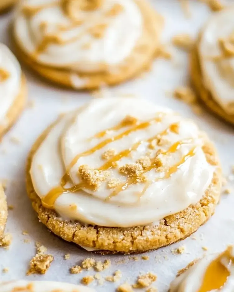 Homemade Frosted Honey Graham Cookies photo