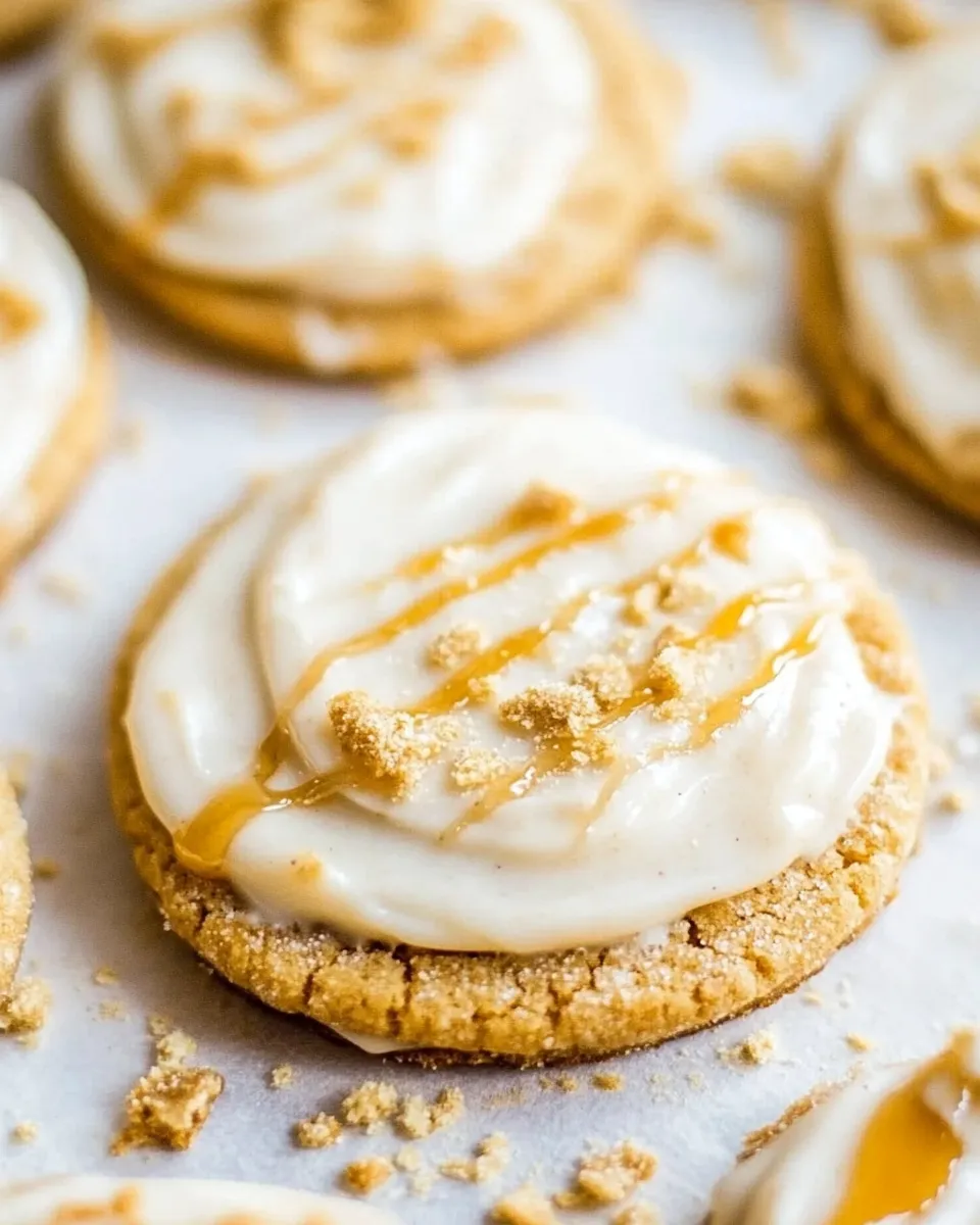 Homemade Frosted Honey Graham Cookies photo