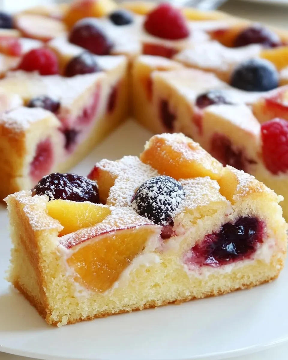 Classic Fruit Pastry Cake image