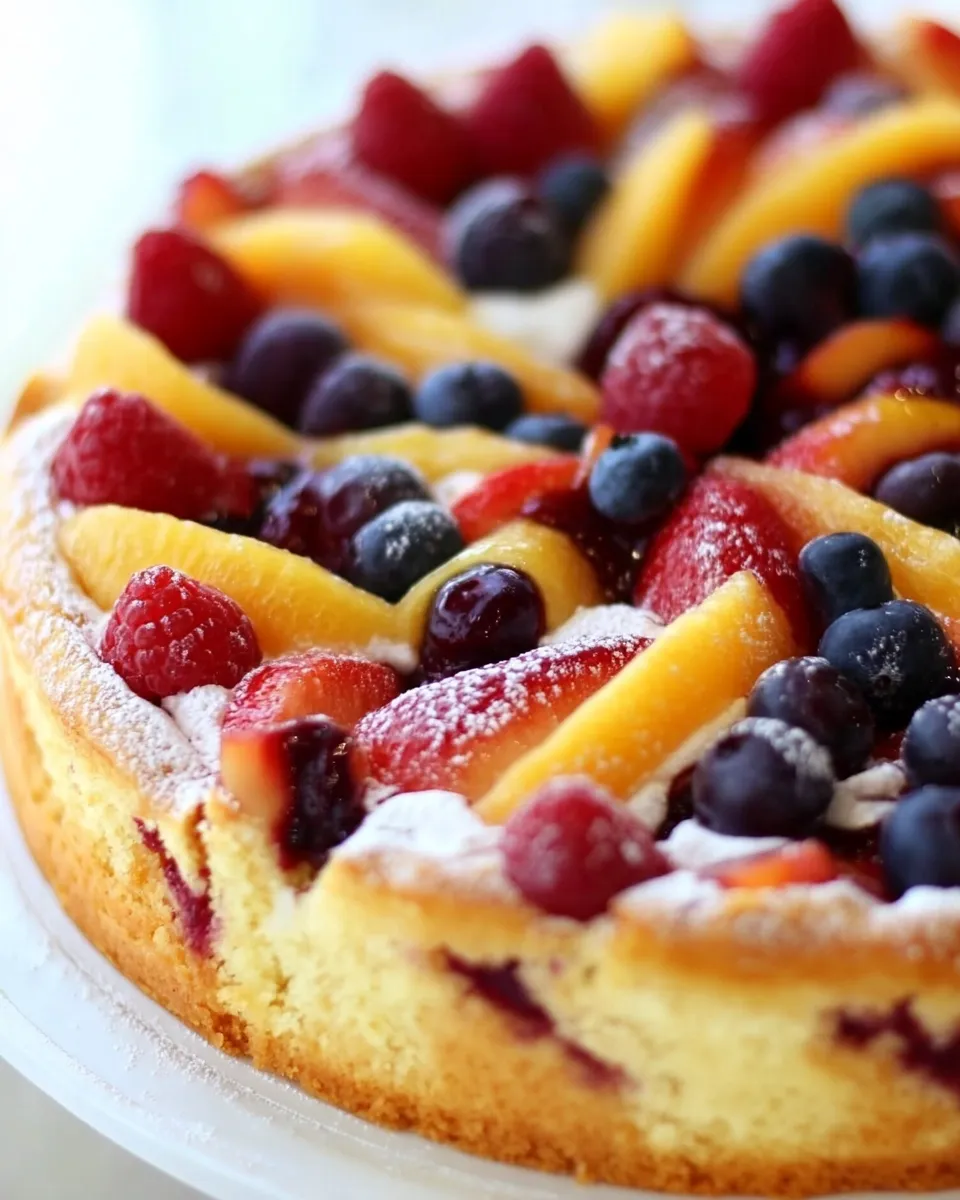 Easy Fruit Pastry Cake recipe photo