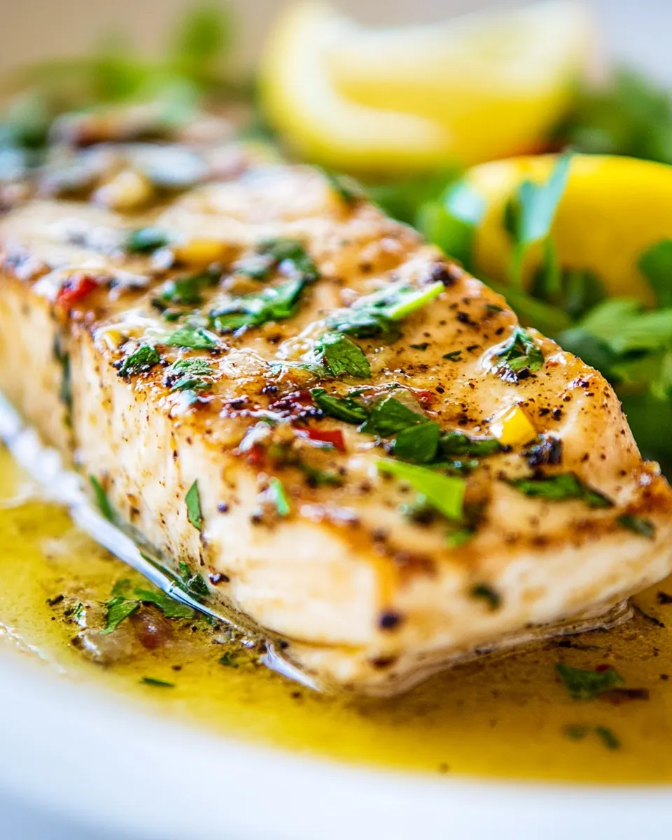 Best Garlic Butter Mahi Mahi shot