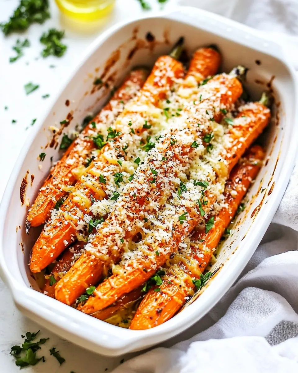Classic Garlic Butter Parmesan Carrots (The best carrots ever!) image