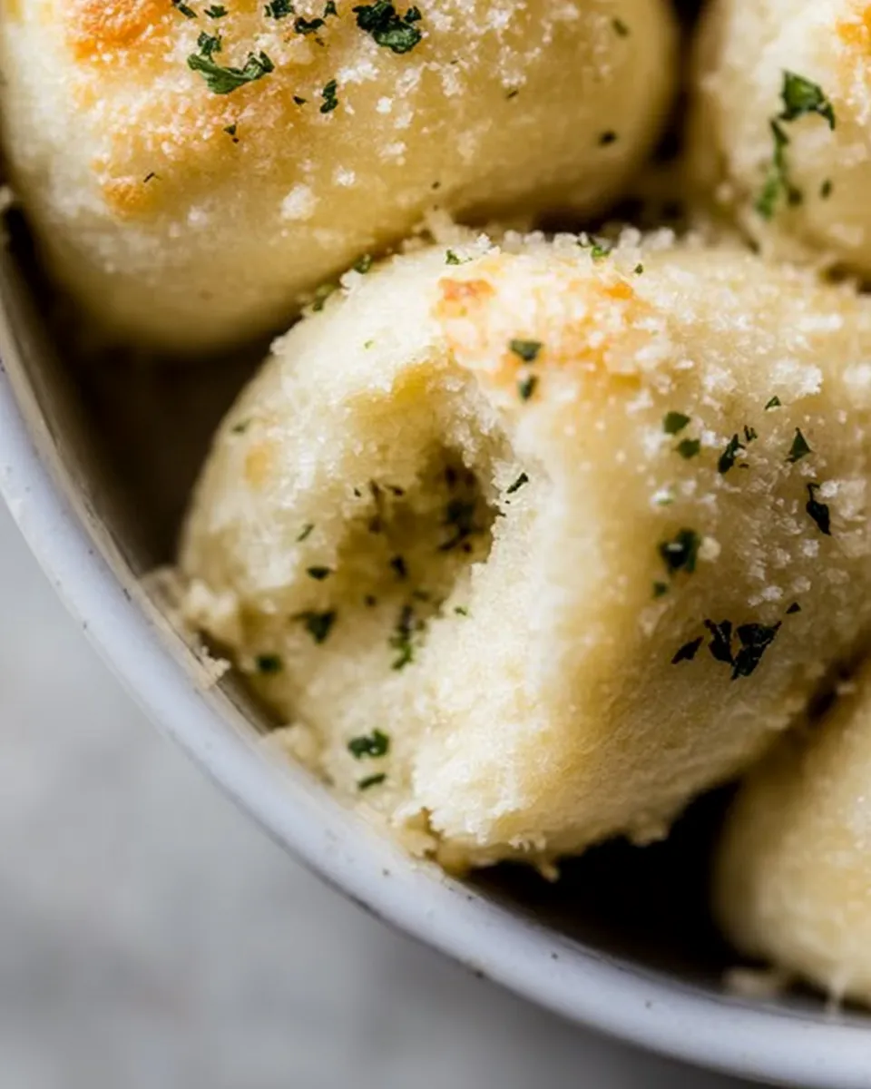 Fresh Garlic Butter Pizza Dough Rolls. image