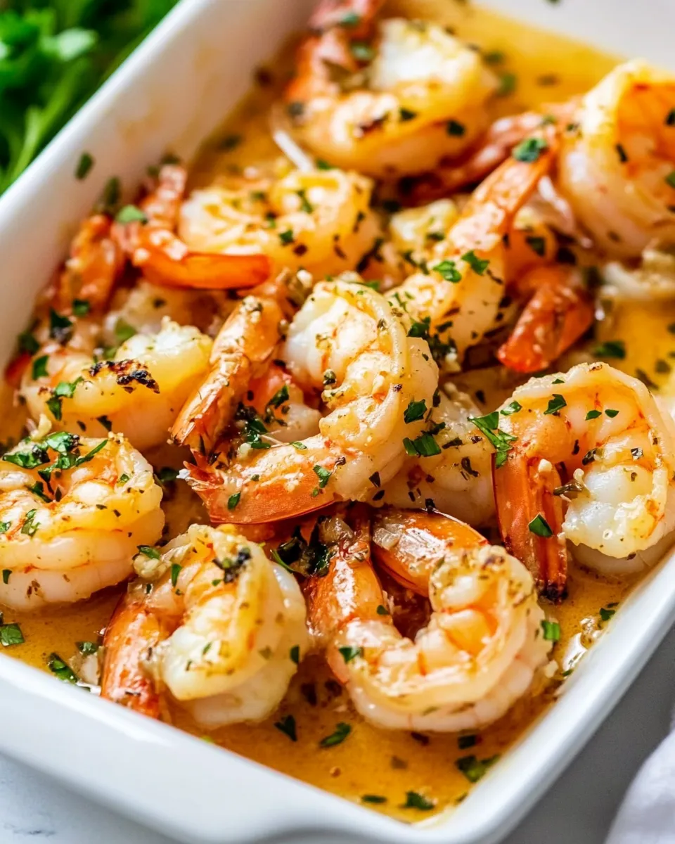 Delicious Garlic Butter Shrimp shot