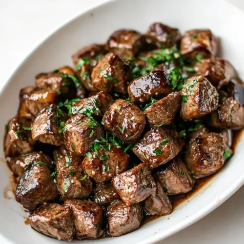 Homemade Garlic Butter Steak Bites photo