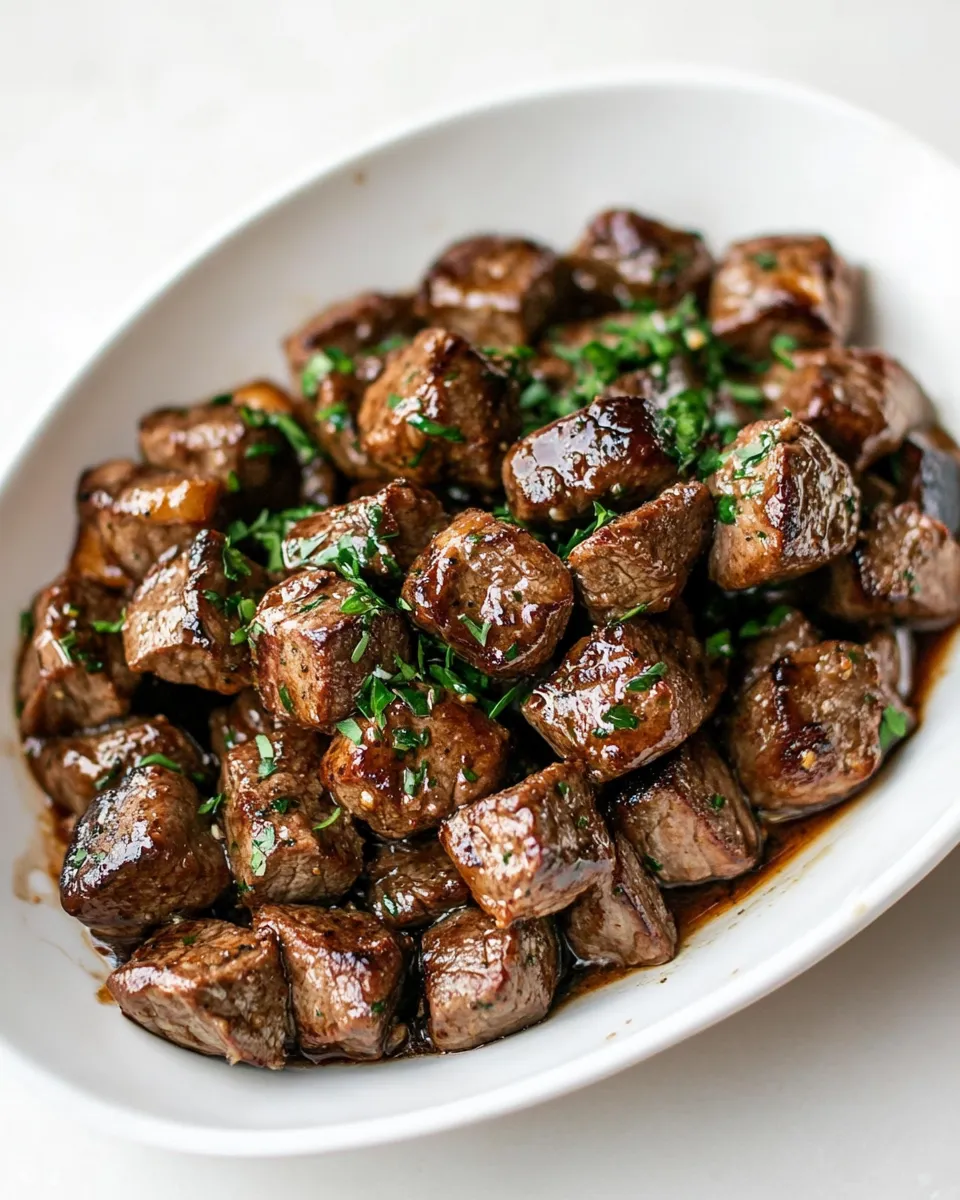 Homemade Garlic Butter Steak Bites photo