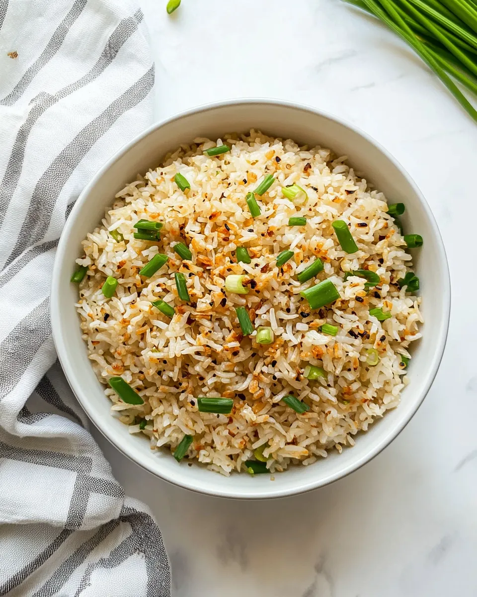 Delicious Garlic Fried Rice (Sinangag) shot