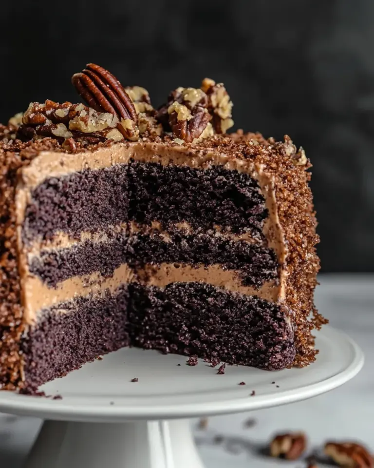 Homemade German Chocolate Cake (The Best Fan Approved Coconut Pecan Frosting) photo