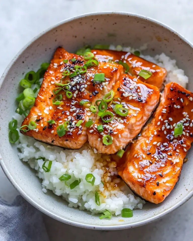 Easy Glazed Hoisin and Sesame Salmon Bowl photo