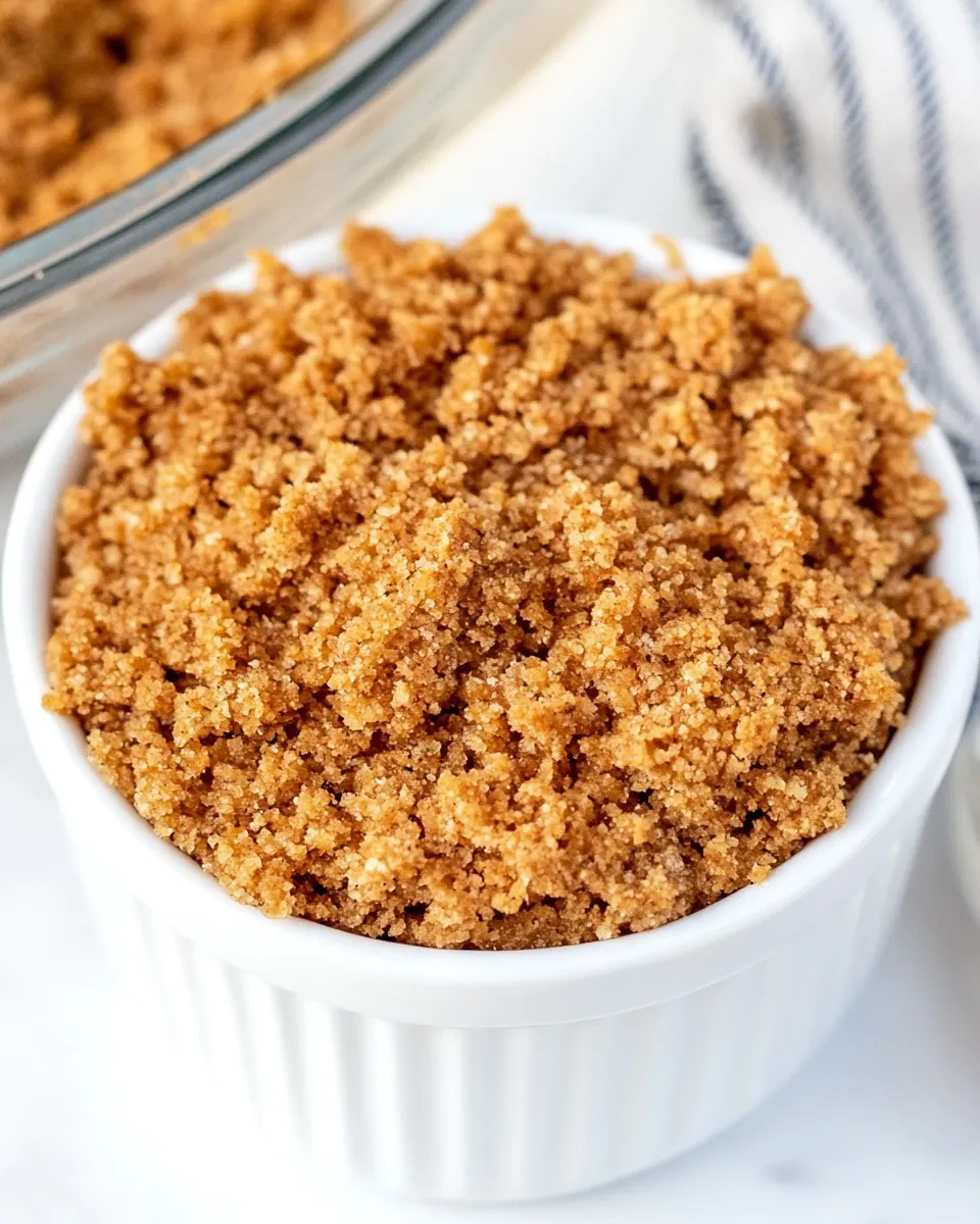 Homemade Graham Cracker Crumble Topping photo