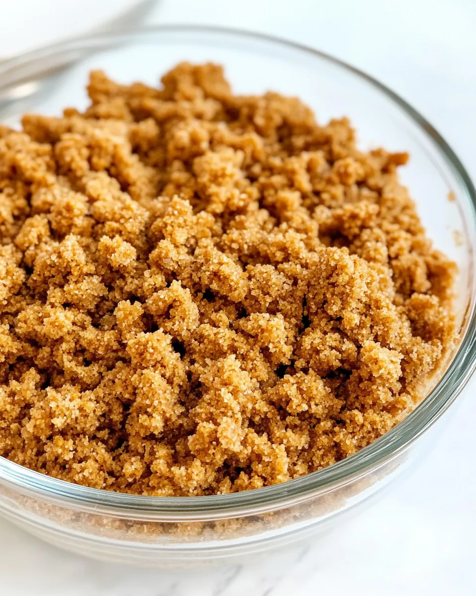 Delicious Graham Cracker Crumble Topping shot