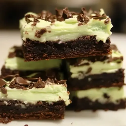 Easy Grasshopper Brownies photo