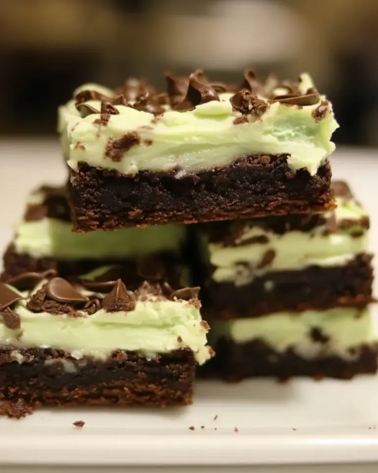 Easy Grasshopper Brownies photo