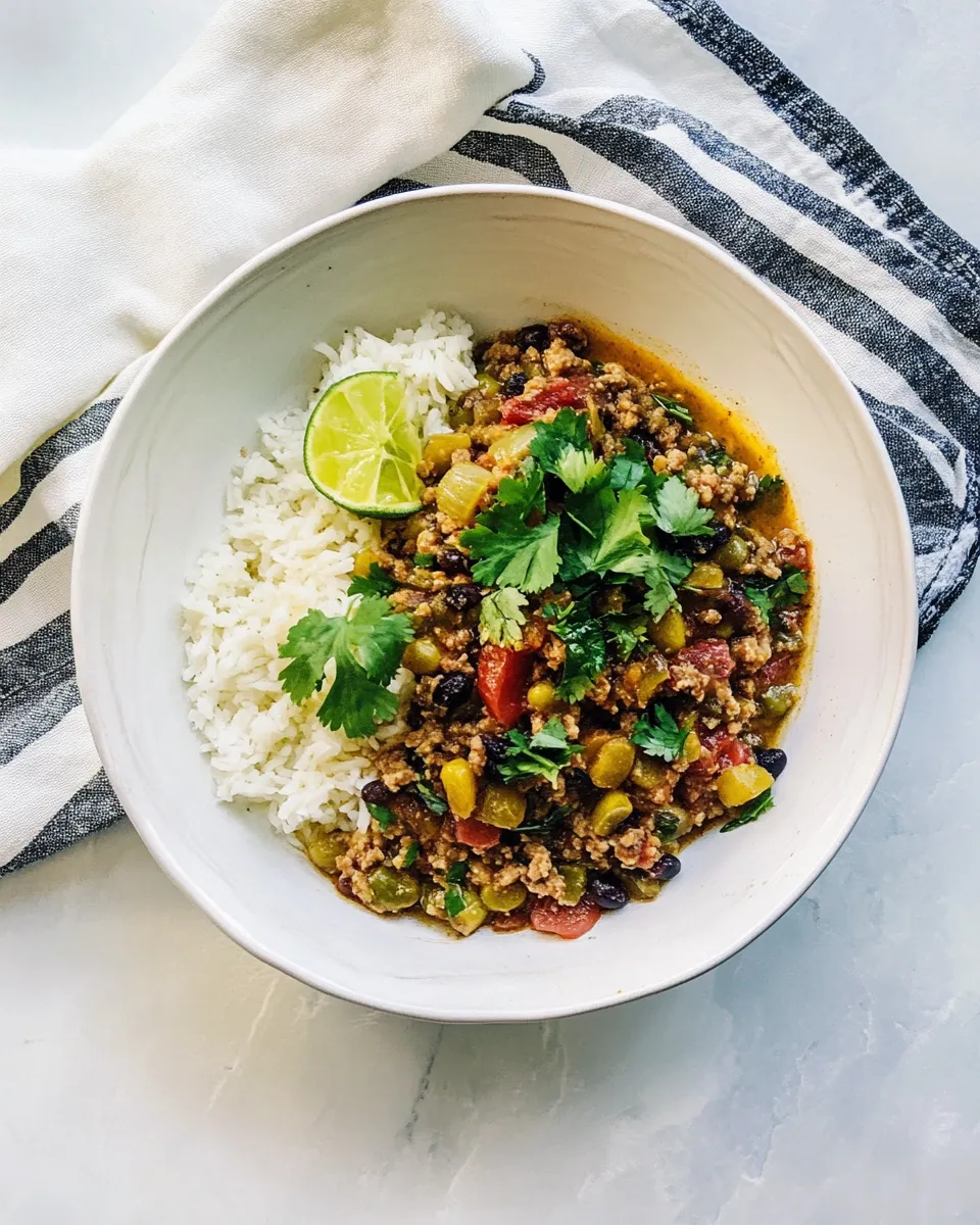 Homemade Green Chile Ground Turkey recipe photo