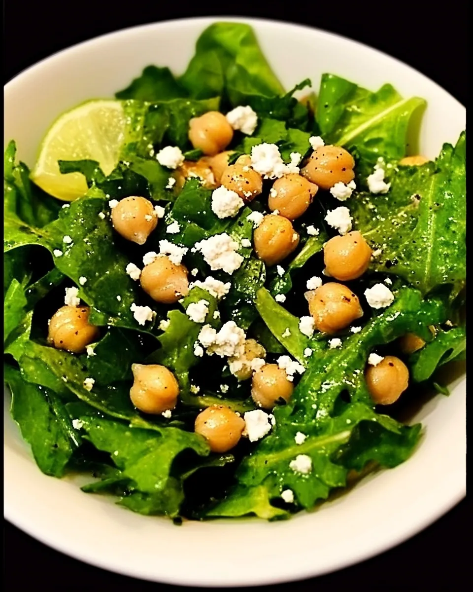 Classic Green Salad with Chickpeas image