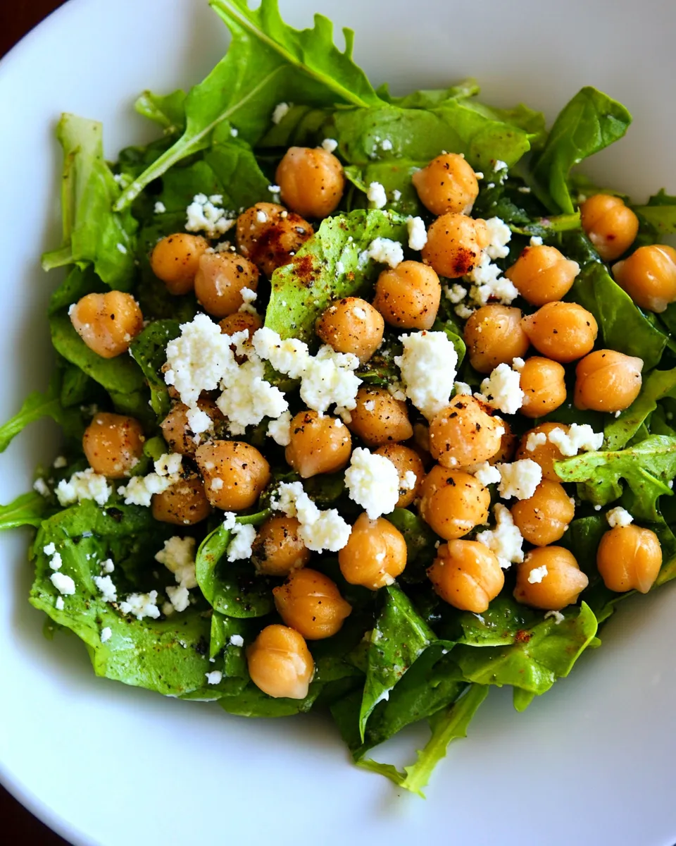 Easy Green Salad with Chickpeas recipe photo