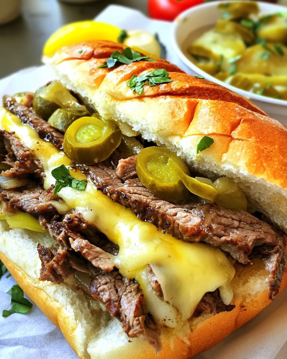 Homemade Grilled Cheese Steak Sandwich photo