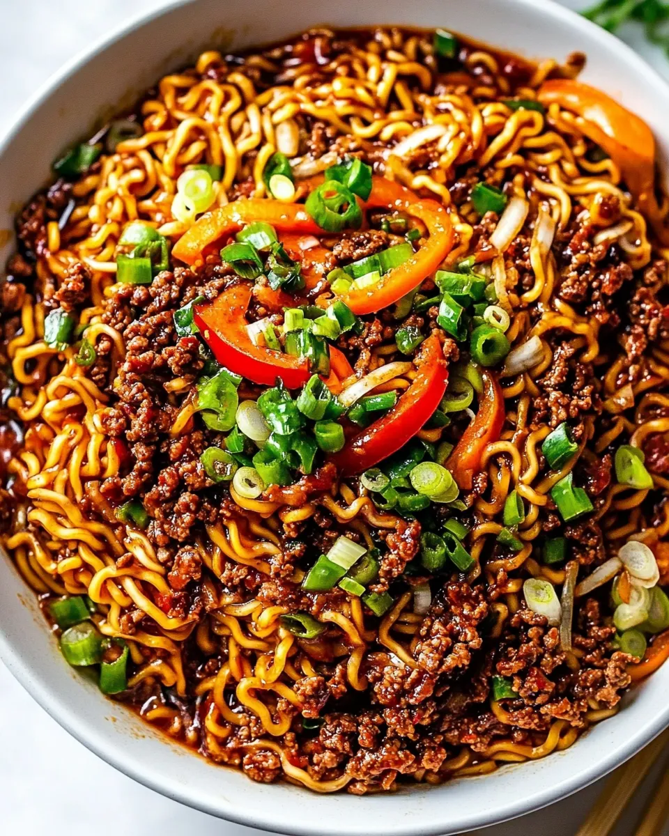 Easy Ground Beef Ramen recipe photo