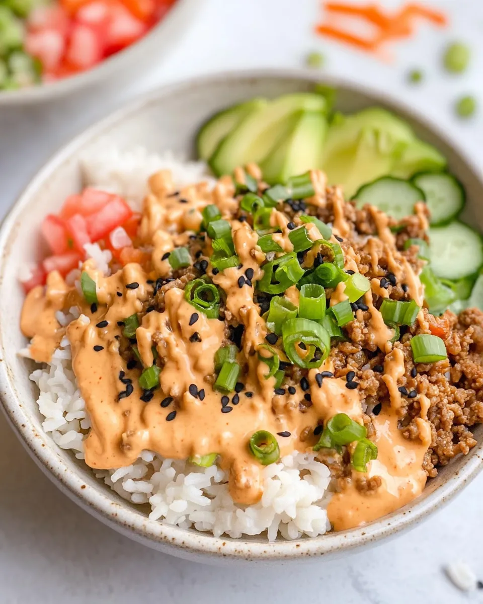 Quick Ground Turkey Rice Bowls recipe image