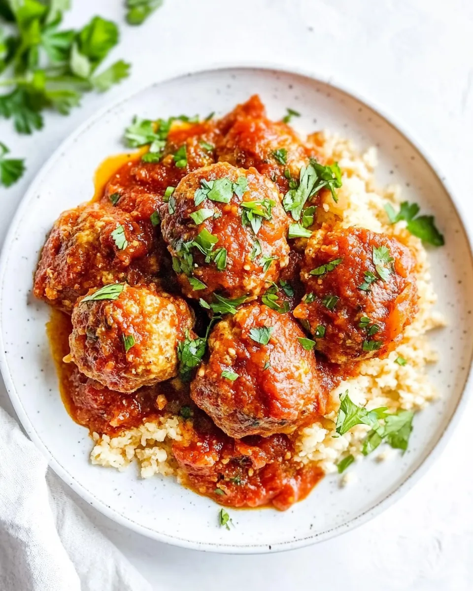 Delicious Harissa Chicken Meatballs image