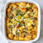 Homemade Hawaiian Roll Breakfast Casserole photo