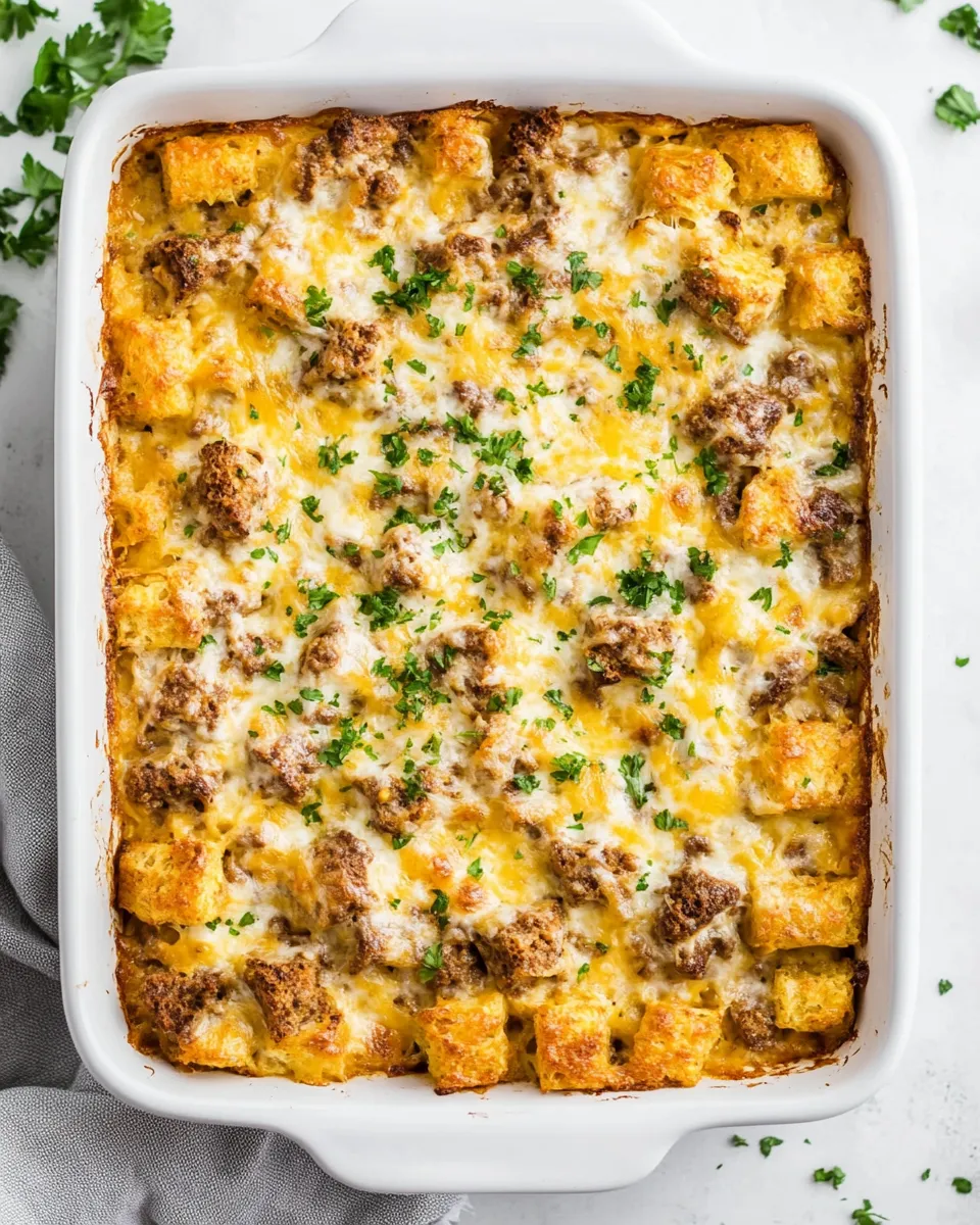 Easy Hawaiian Roll Breakfast Casserole recipe photo