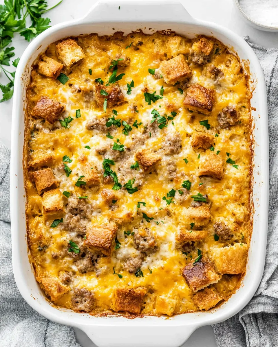 Delicious Hawaiian Roll Breakfast Casserole shot