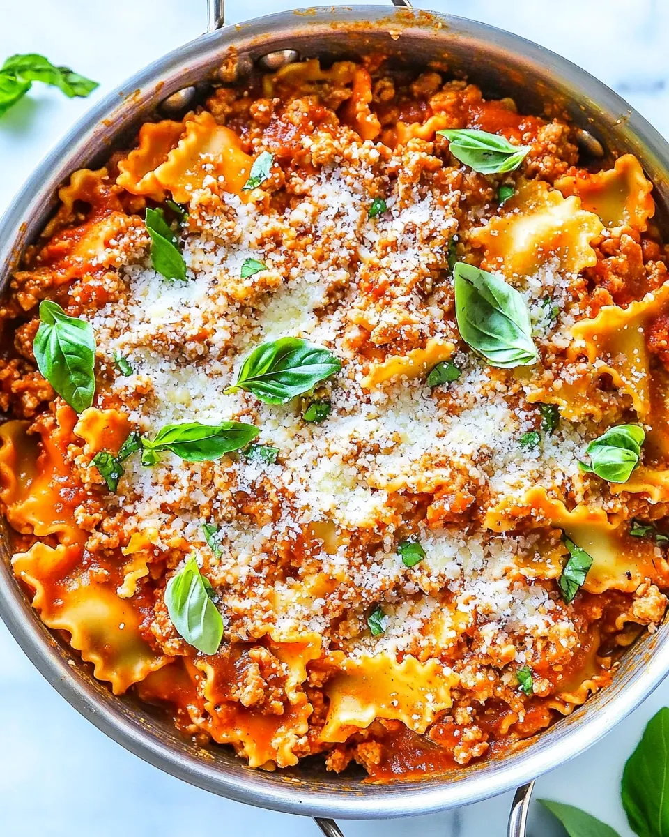 Delicious Healthier 20-Minute Skillet Lasagna image
