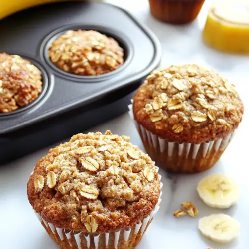 Homemade Healthy Banana Bread Granola Muffins photo