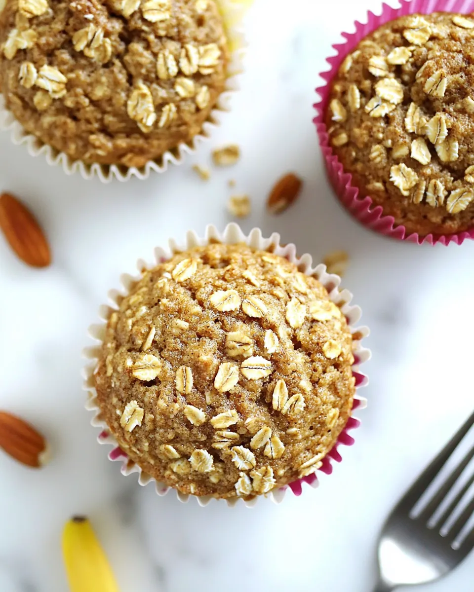 Delicious Healthy Banana Bread Granola Muffins image