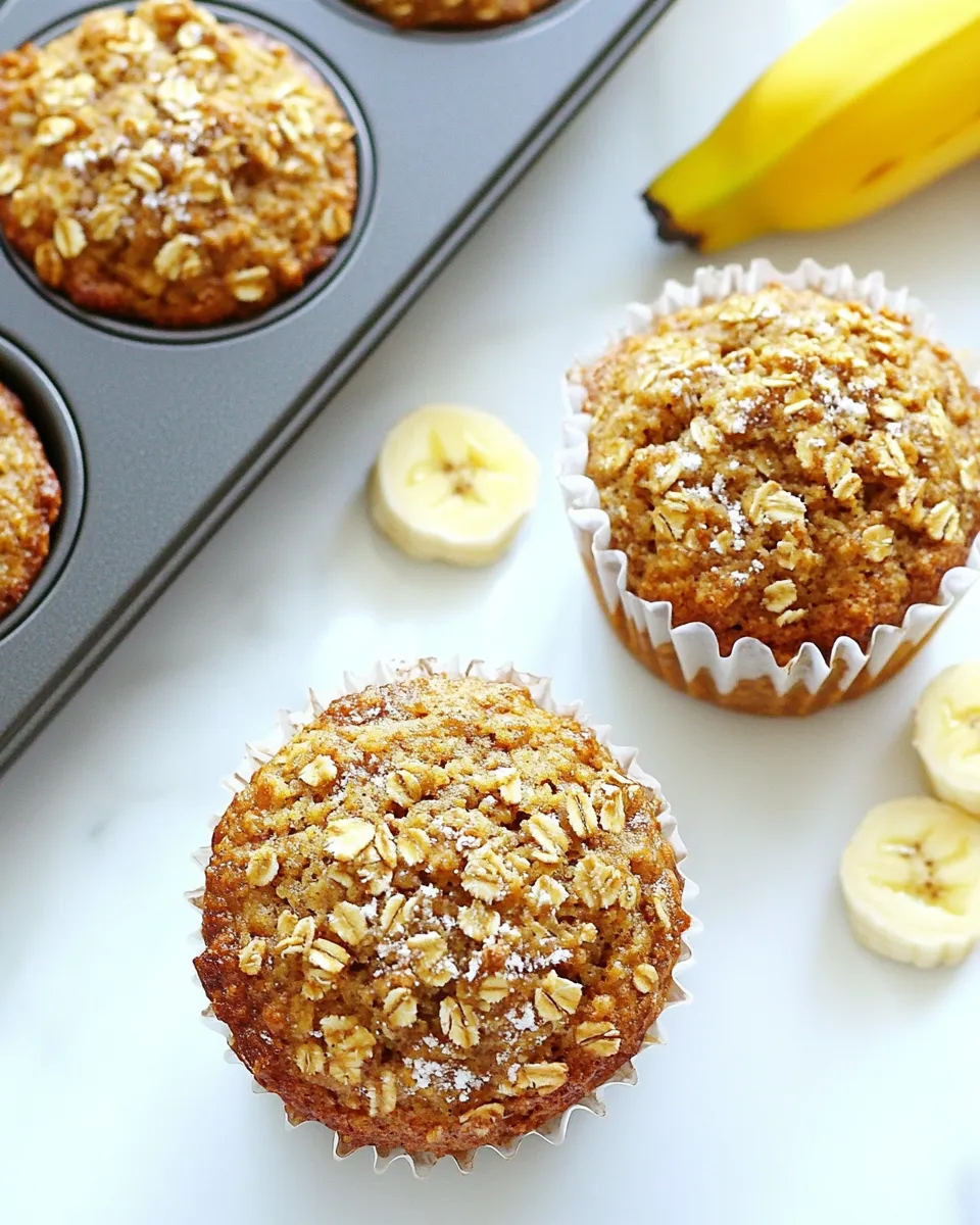Quick Healthy Banana Bread Granola Muffins recipe photo
