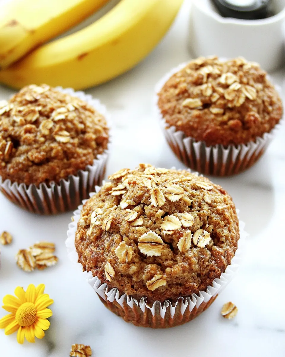 Tasty Healthy Banana Bread Granola Muffins shot