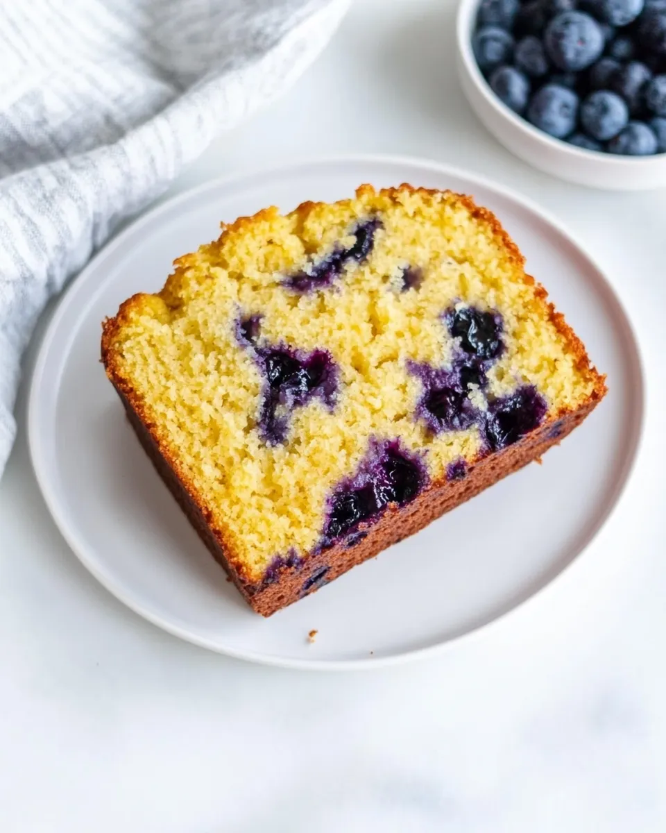 Easy Healthy Blueberry Bread shot