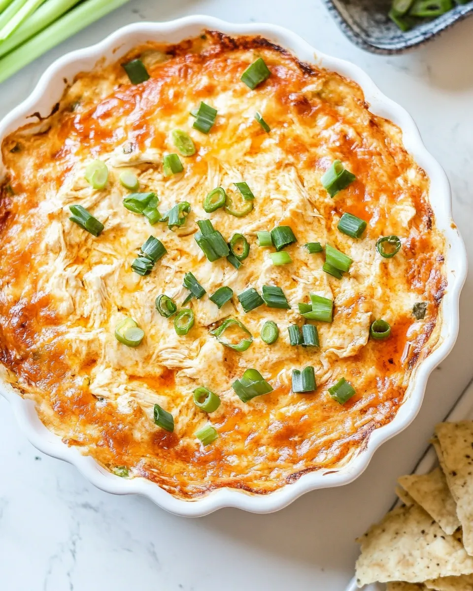 Delicious Healthy Buffalo Chicken Dip shot