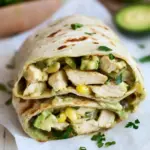 Homemade Healthy Chicken Burrito Wraps photo