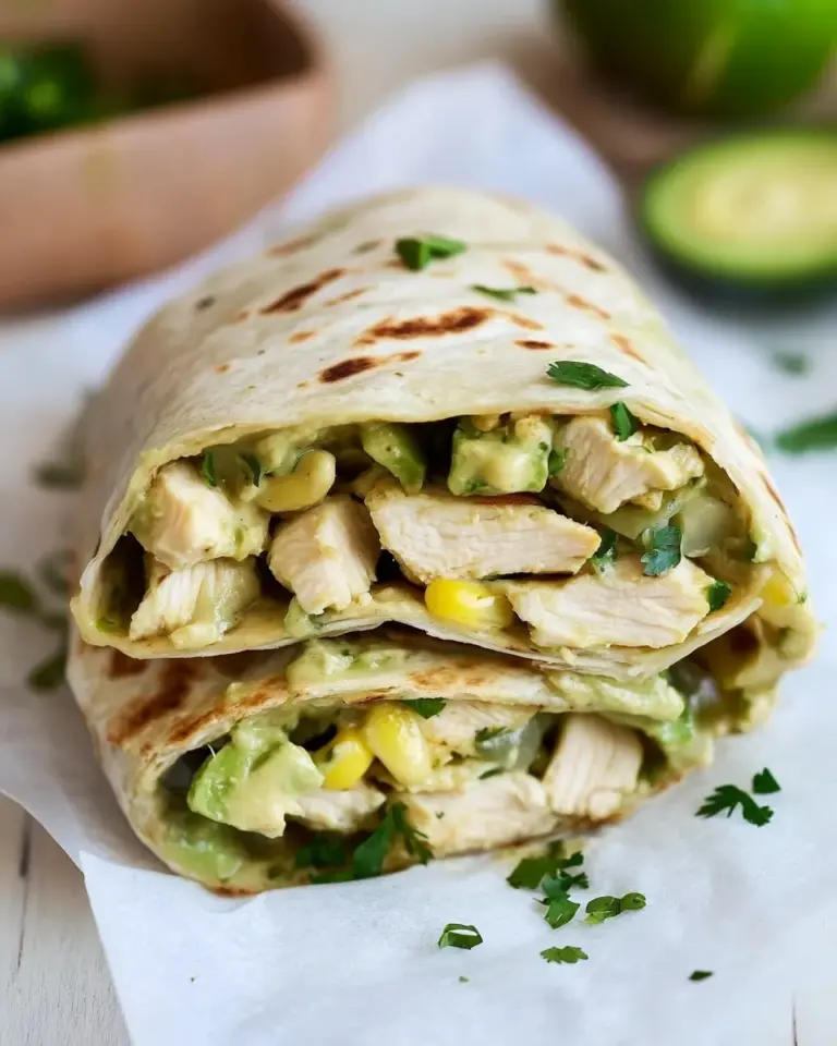 Homemade Healthy Chicken Burrito Wraps photo