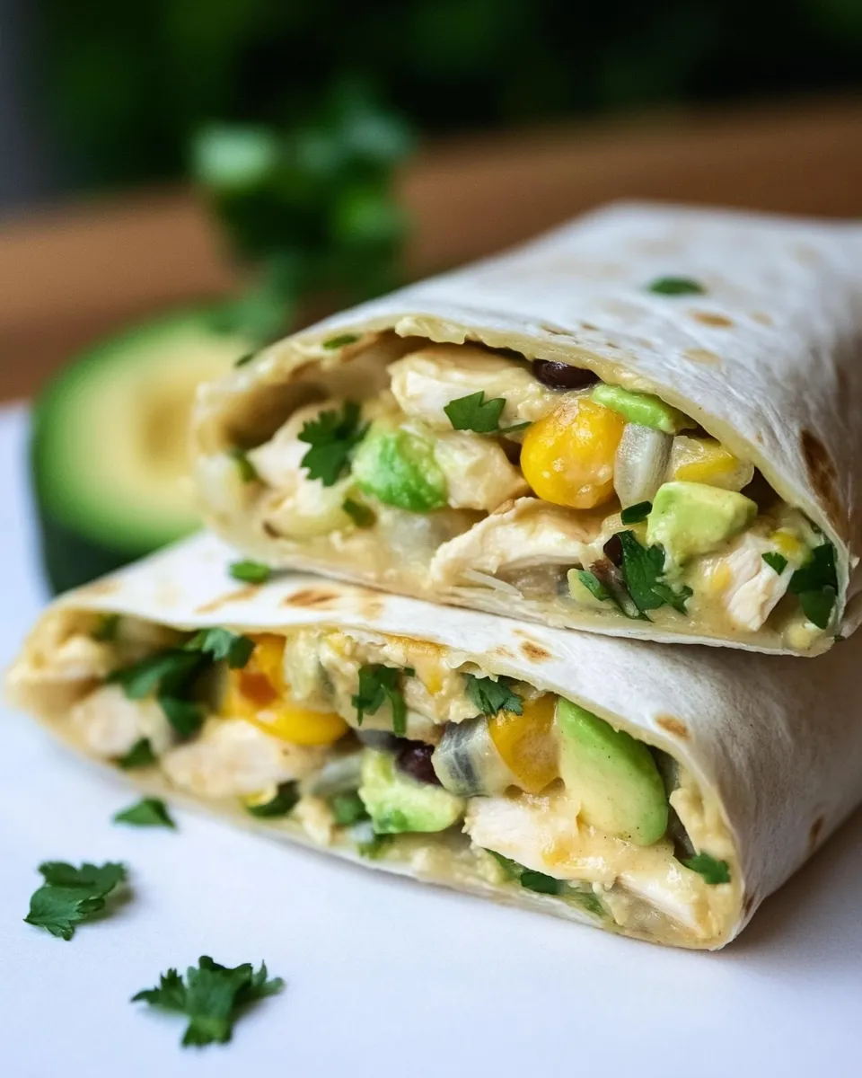 Classic Healthy Chicken Burrito Wraps image