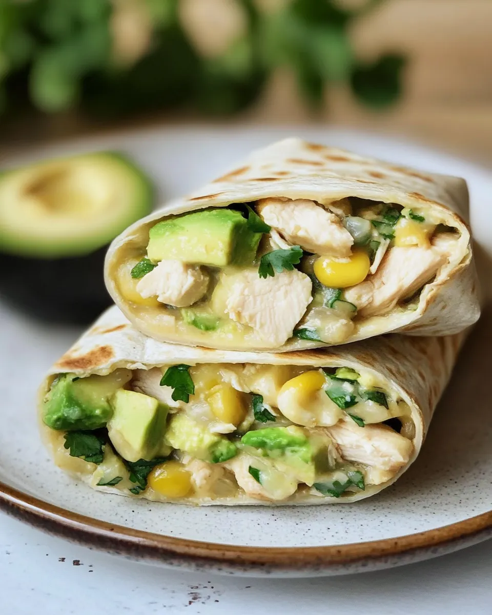 Easy Healthy Chicken Burrito Wraps recipe photo