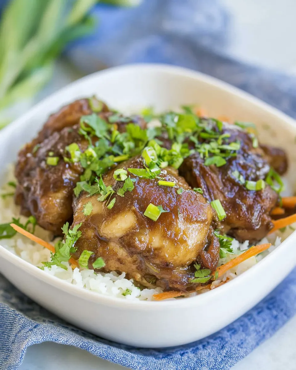 Homemade Healthy Filipino Chicken Adobo photo