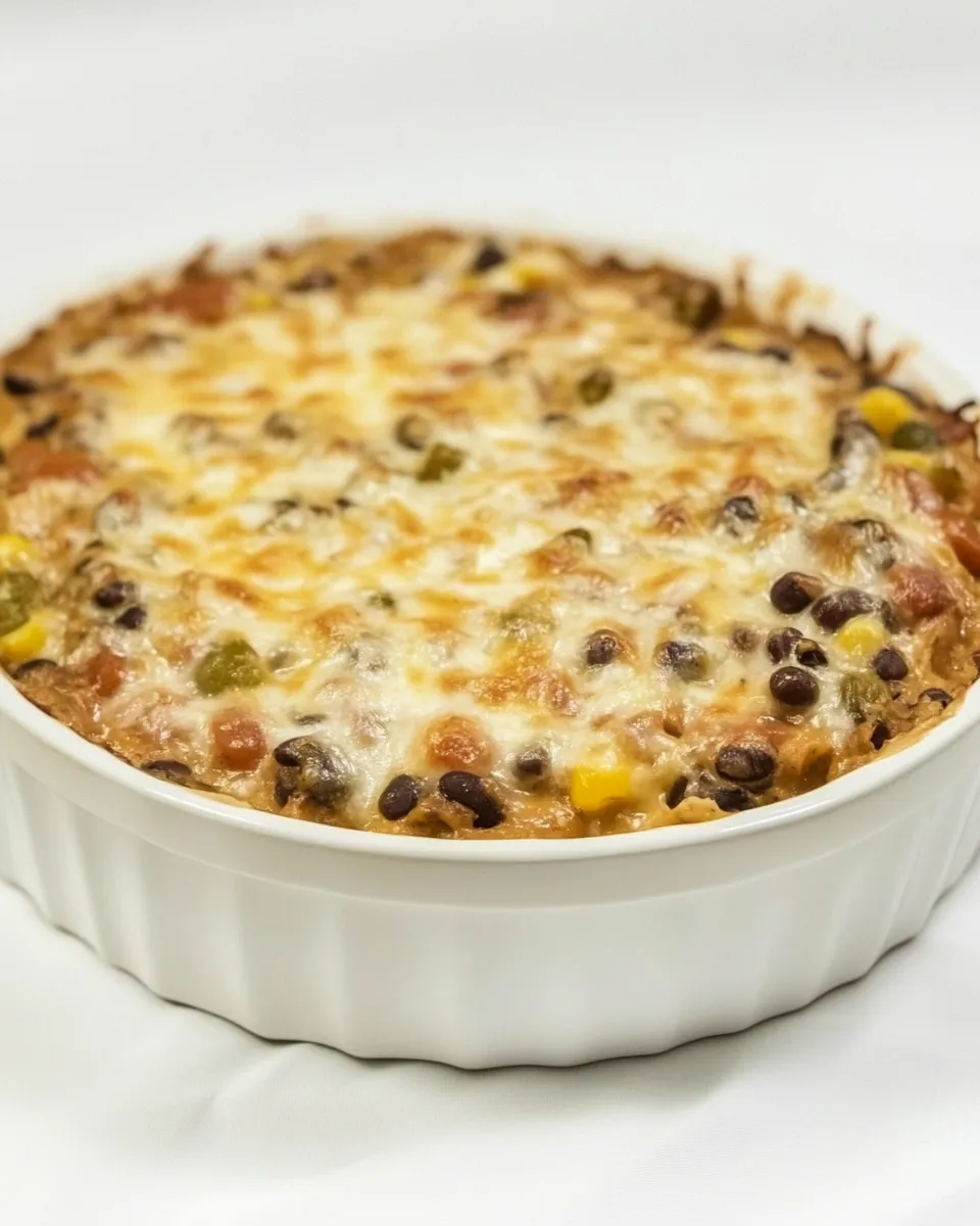 Easy Healthy Mexican Black Bean Casserole shot