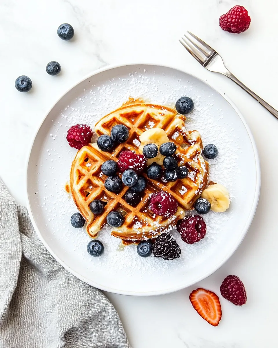 Easy Healthy Waffle Recipe shot