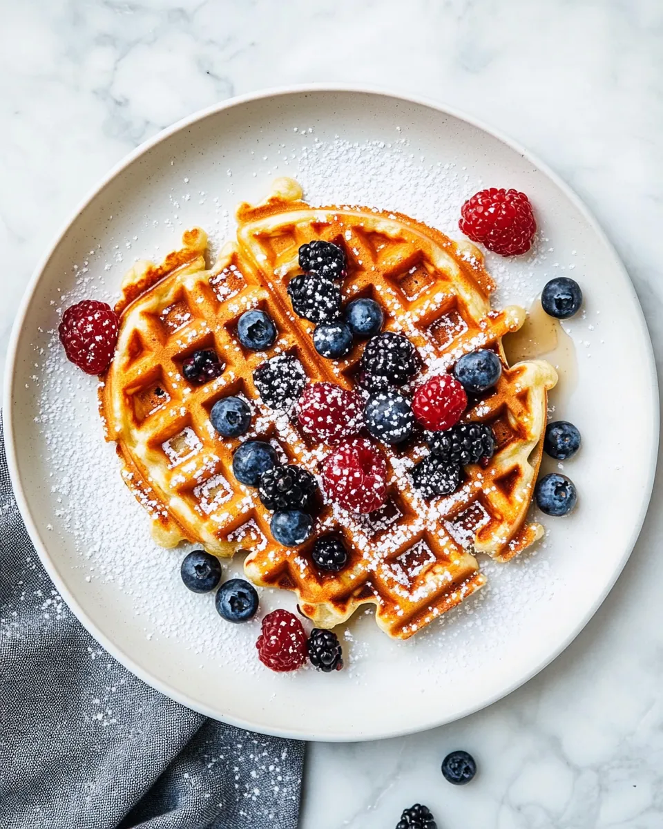 Delicious Healthy Waffle Recipe dish photo