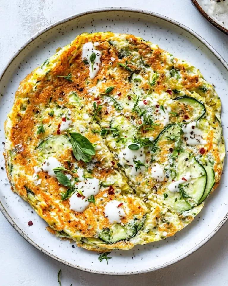 Easy High-Protein Zucchini Omelet for One photo